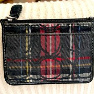 Coach: Plaid Coin Purse and Keychain